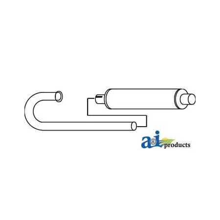 A & I Products Vertical Exhaust Kit 32" x14" x4" A-MF1810